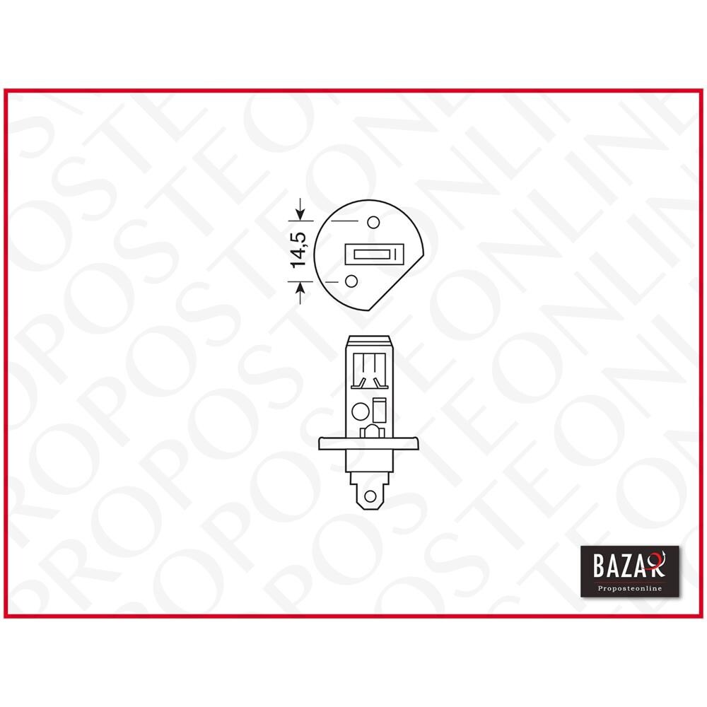 Lampadina Speciale Alta Resistenza Per Auto 12v All Season Super H1 - 55w P14,5s - Foto 4