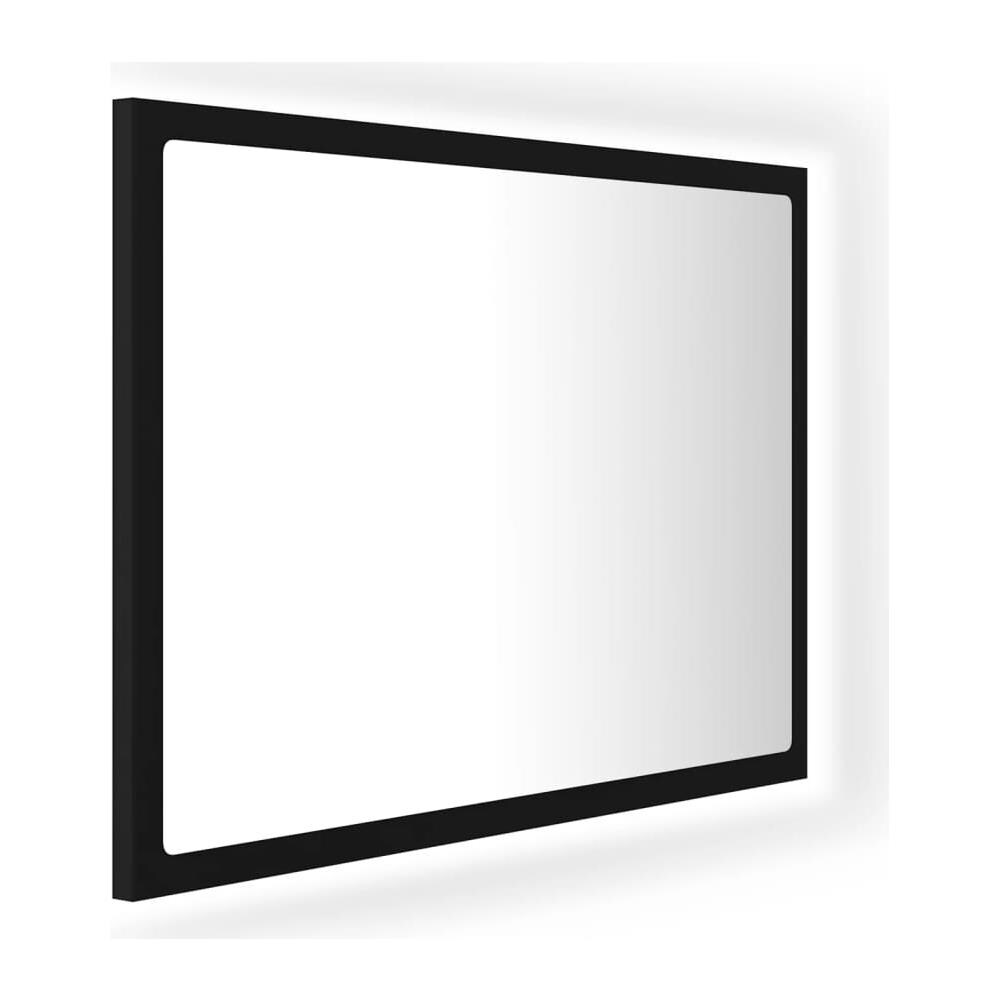 Specchio da Bagno a LED Nero 60x8,5x37 cm in Acrilico - Foto 2