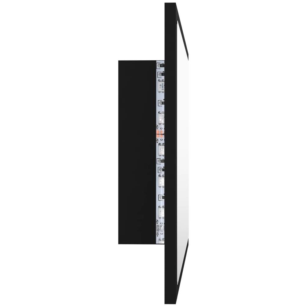 Specchio da Bagno a LED Nero 60x8,5x37 cm in Acrilico - Foto 10