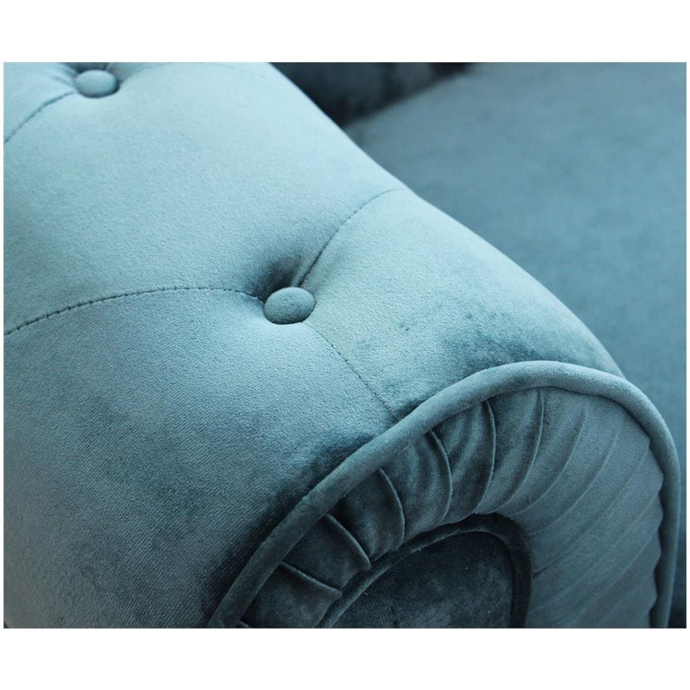 Chesterfield - Divano Vintage In Velluto - Foto 2