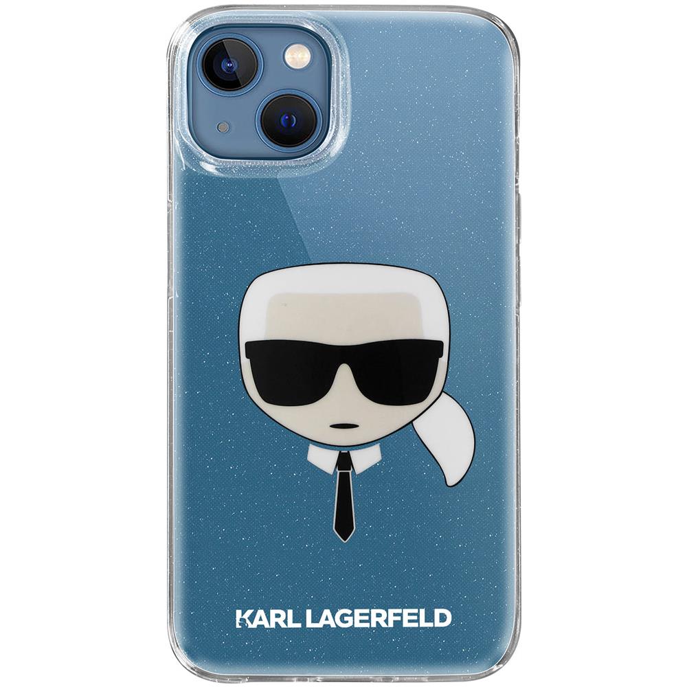Cover Glitterata Per Iphone 13 Mini Con Icona Karl Trasparente - Foto 5
