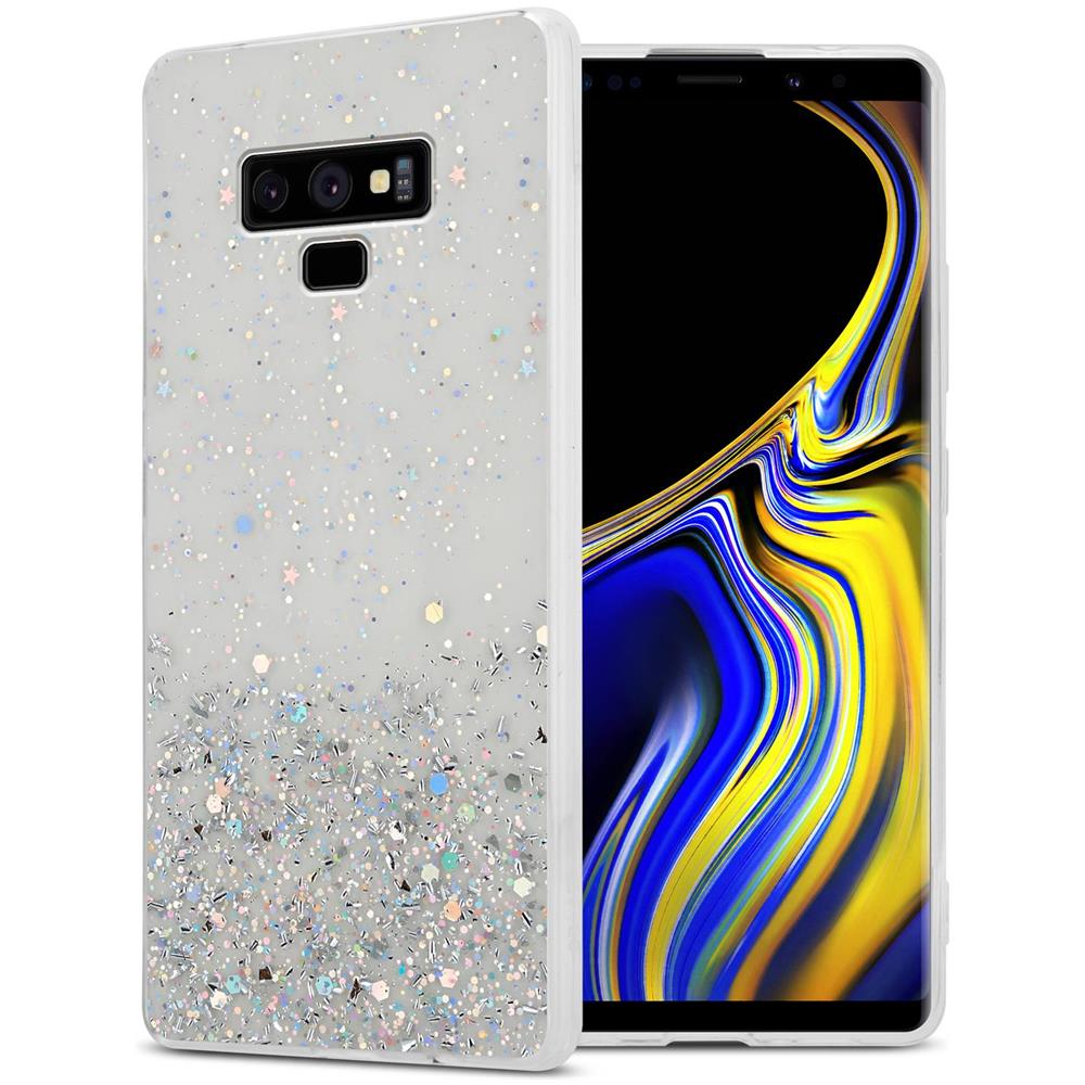 Custodia Compatibile Con Samsung Galaxy Note 9 In Trasparente Con Glitter - Coperchio Protettivo In Silicone Tpu Flessibile Con Glitter Scintillanti - Foto 1