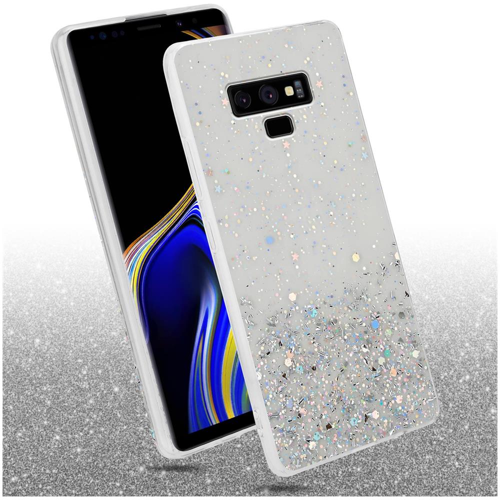 Custodia Compatibile Con Samsung Galaxy Note 9 In Trasparente Con Glitter - Coperchio Protettivo In Silicone Tpu Flessibile Con Glitter Scintillanti - Foto 2