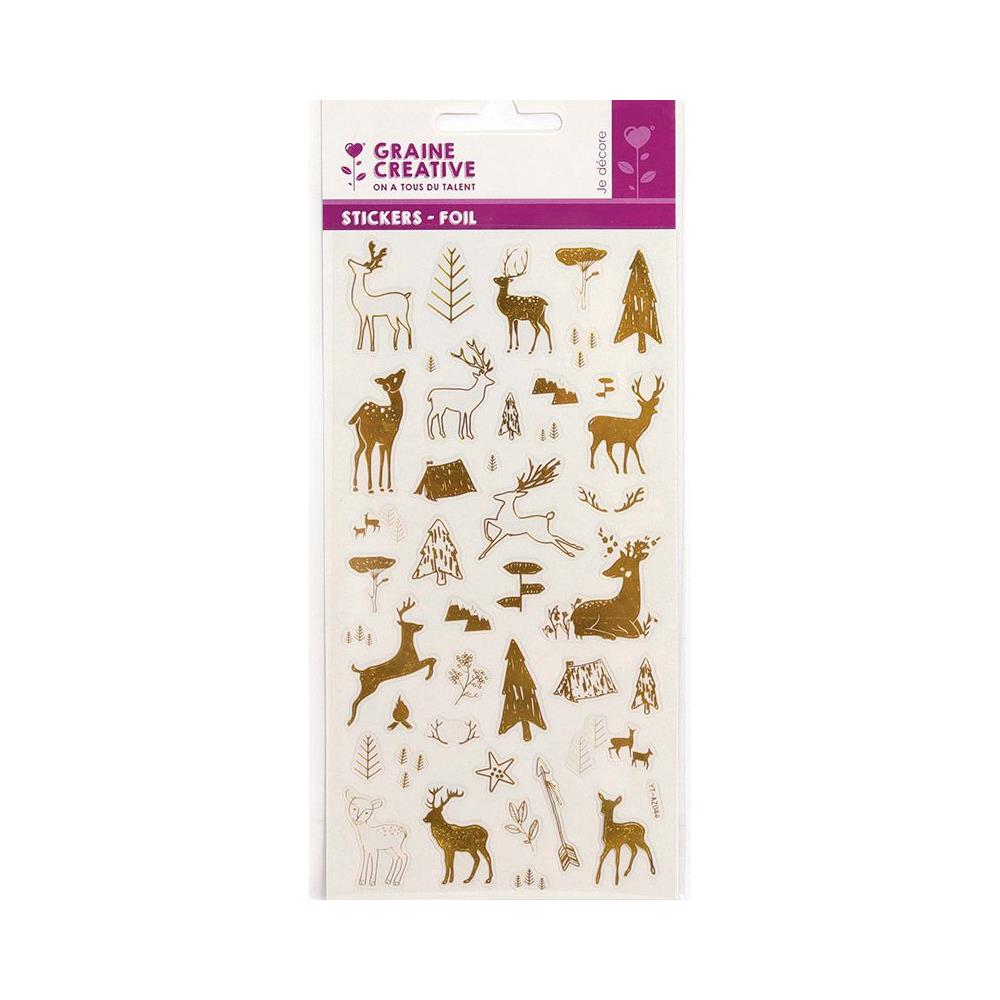 14 Adesivi Di Renne Dorate - Foto 1