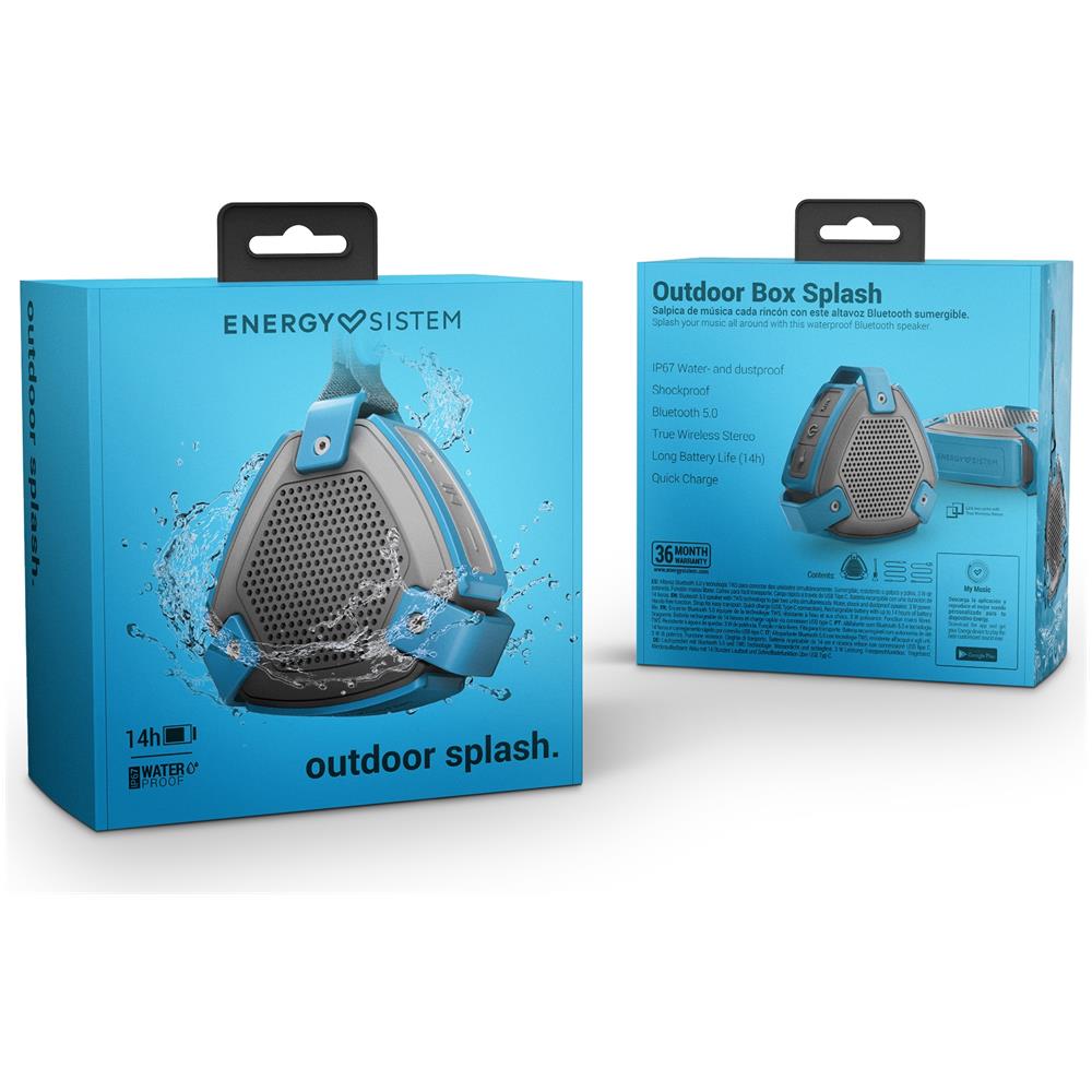 Altoparlante Portatile Outdoor Box Splash (bluetooth V5.0, Tws, Dust- Shock- And Waterproof, 3w)  - Foto 2