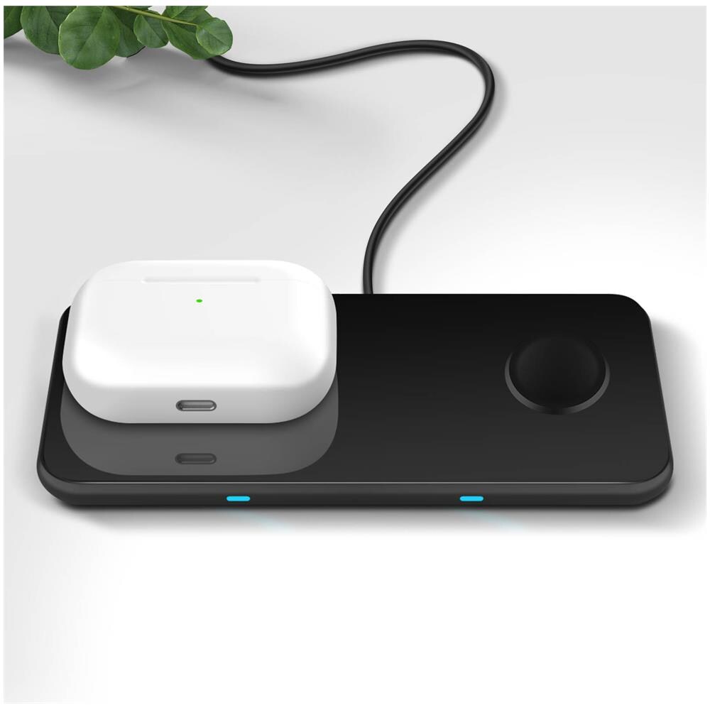 Stazione Di Ricarica Wireless Iphone Apple Watch Apple Pods Nero - Foto 2