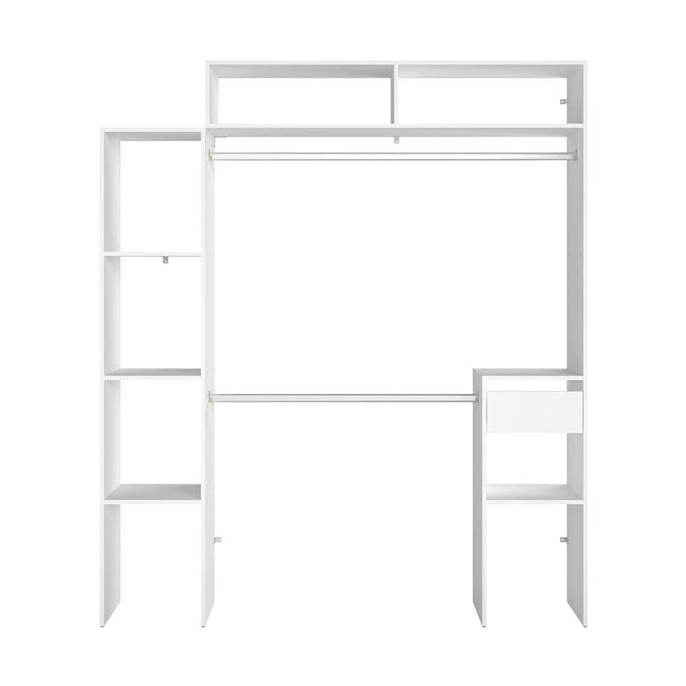 Elysee Armadio A Vista 2 Barre Appendiabiti, 4 Ripiani, 1 Cassetto - Foto 2