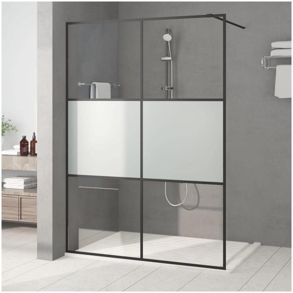 Parete Doccia Walk In 140x195 Cm Vetro Semi Smerigliato Esg - Foto 1