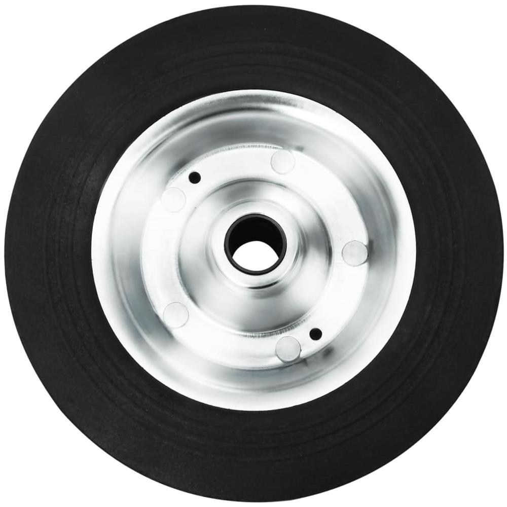 Ruota per Ruotino Ø20x5 cm Gomma Massello e Acciaio - Foto 2