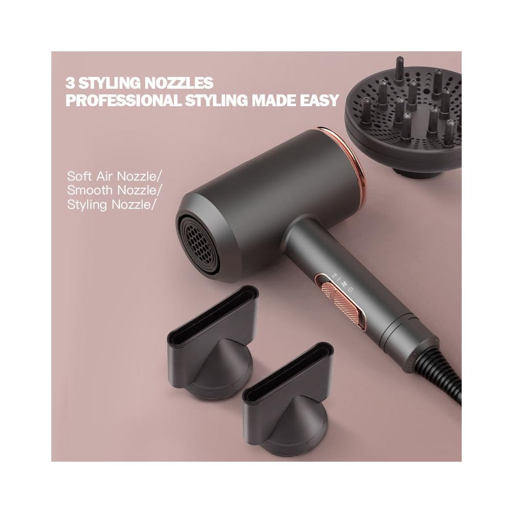 Asciugacapelli Professionale Potenza 2000 W Colore Nero - Foto 2