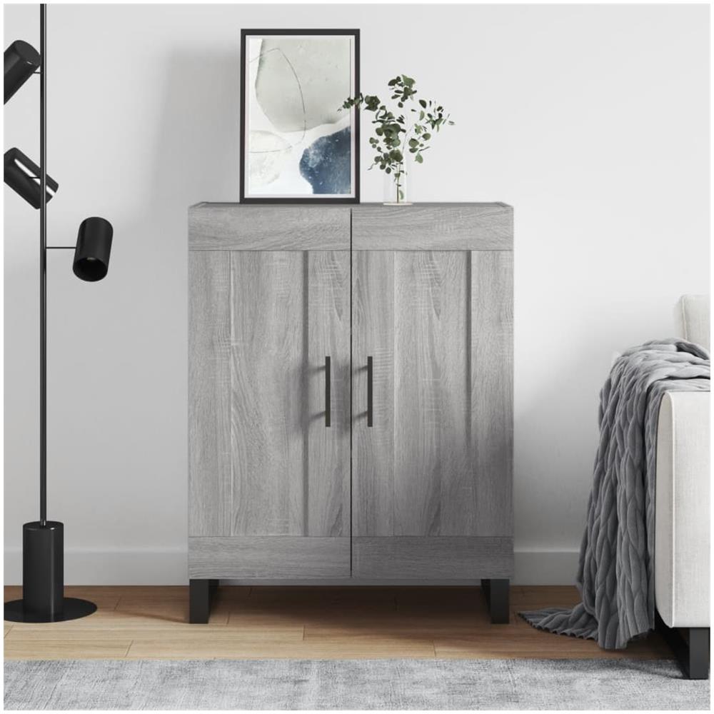 Credenza Grigio Sonoma 69,5x34x90 Cm In Legno Multistrato - Foto 1