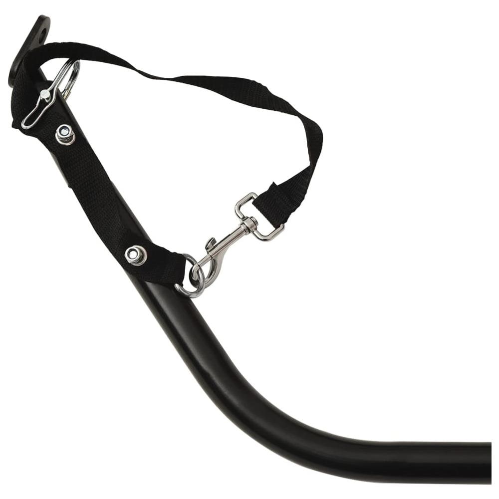 Rimorchio Da Bici Da Carico Nero E Rosso 45 Kg In Ferro - Foto 2