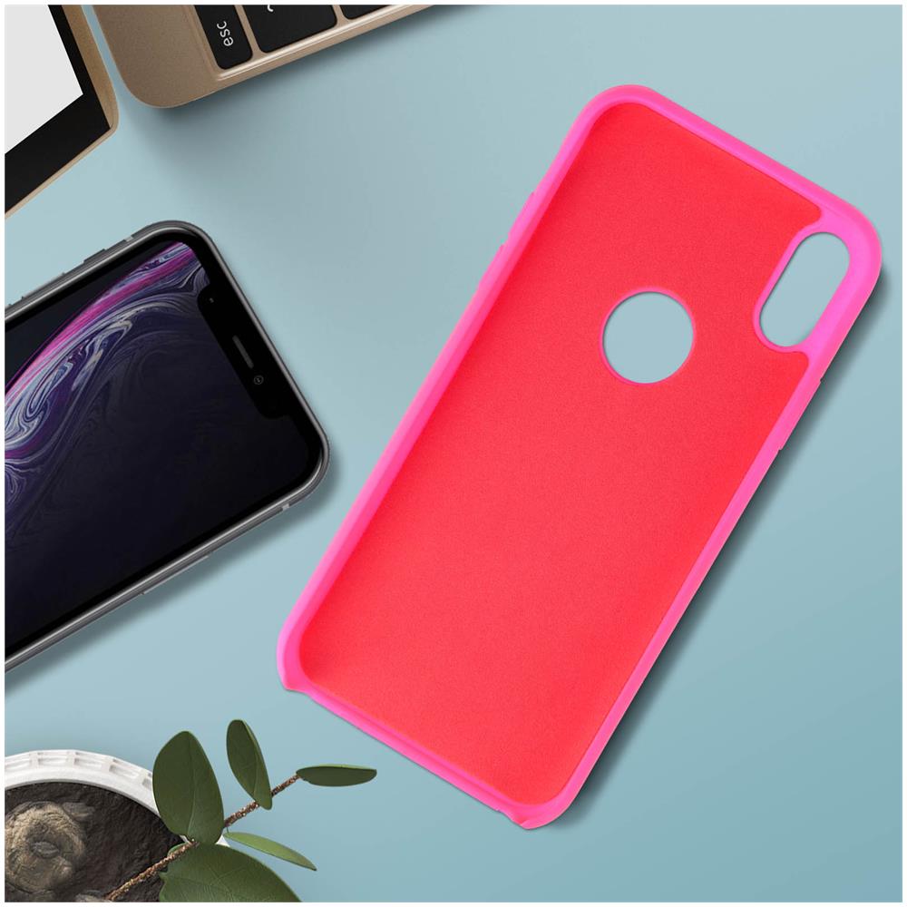 Cover Silicone Iphone Xr Semi-rigida Opaca Finitura Soft Touch Rosa - Foto 2