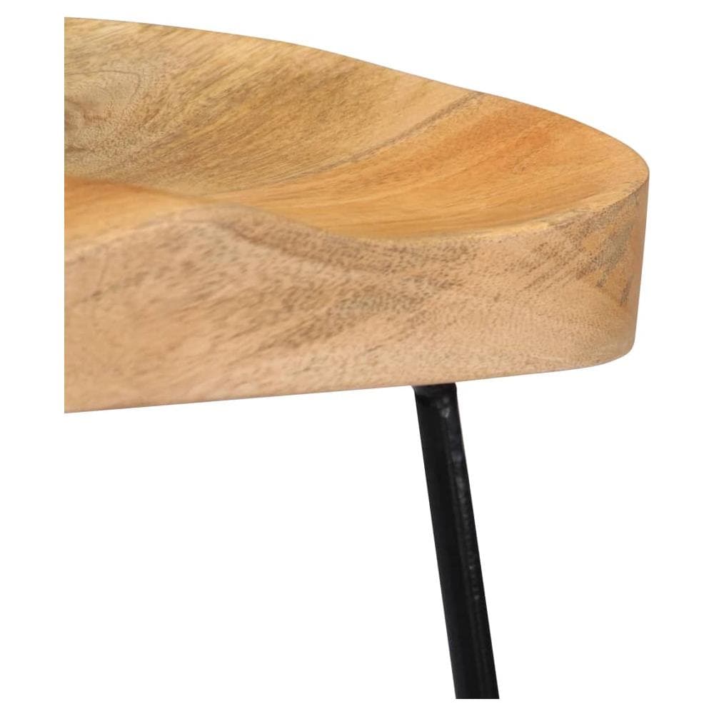 Sgabelli Da Bar Gavin 2 Pz In Legno Massello Di Mango - Foto 15