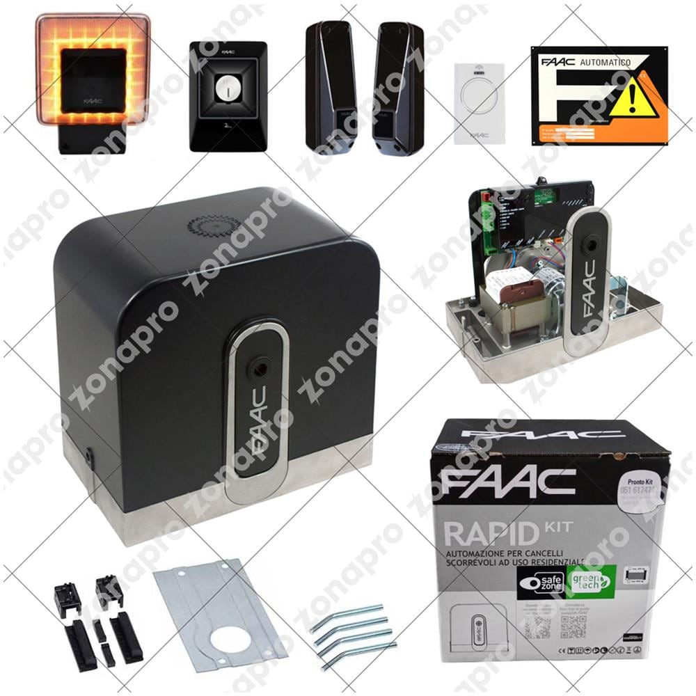 Kit Rapid Cyclo Automazione Cancello Scorrevole 400kg 24v Safe&green - Foto 4