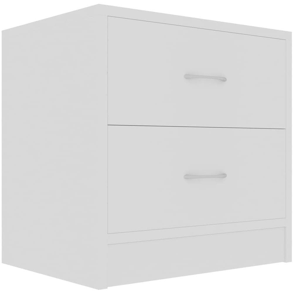 Comodino Bianco 40x30x40 cm Legno Ingegnerizzato - Foto 2