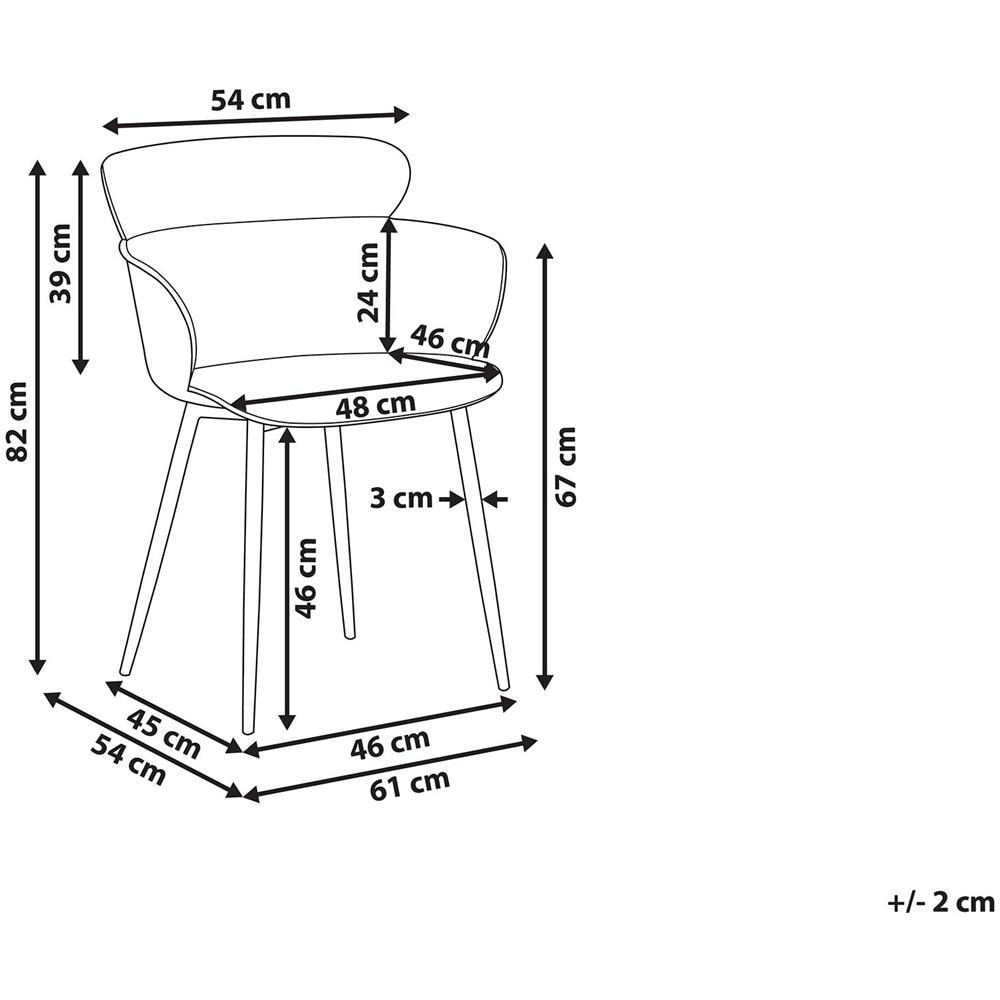 Set Di 2 Sedie Da Pranzo Nere Sumkley - Foto 2