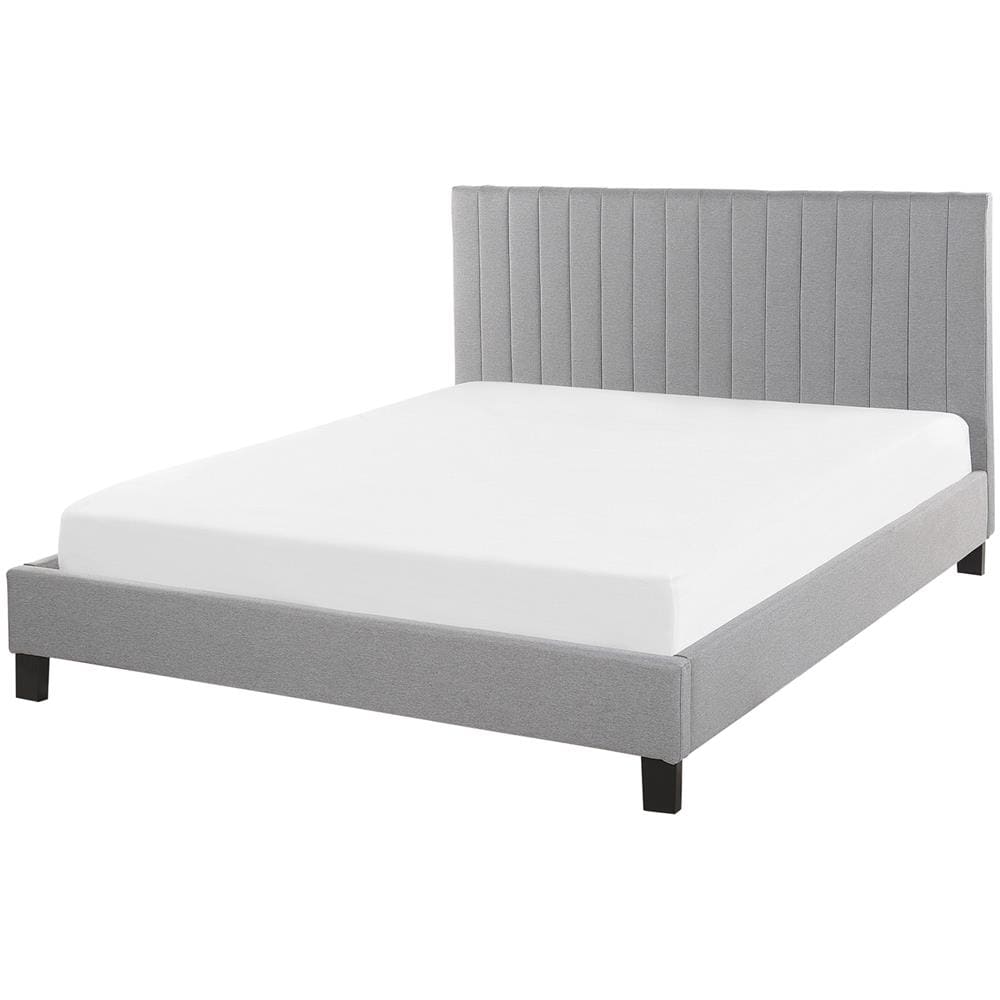 Letto Una Piazza E Mezza 140 X 200 Cm Grigio Chiaro Poitiers - Foto 1