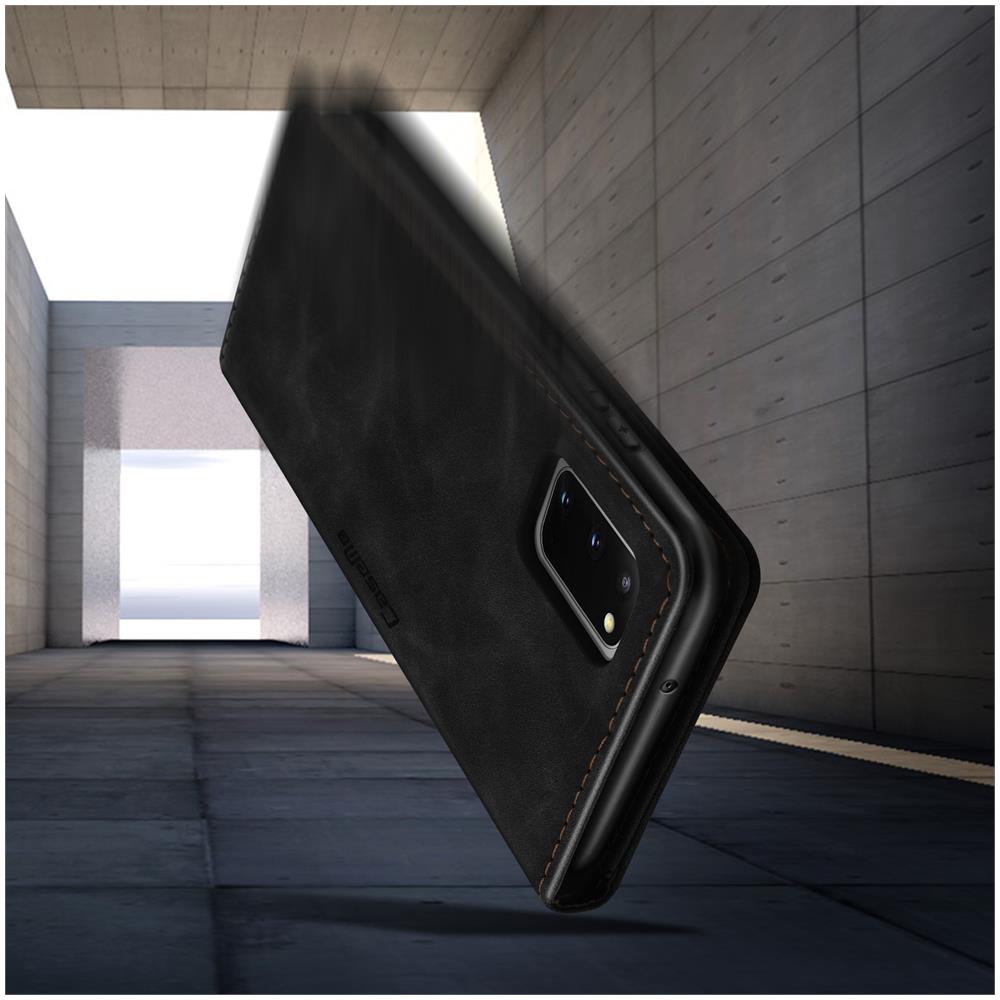 Custodia Galaxy S20 Finitura Vintage Portafoglio Supporto Video Nero - Foto 5