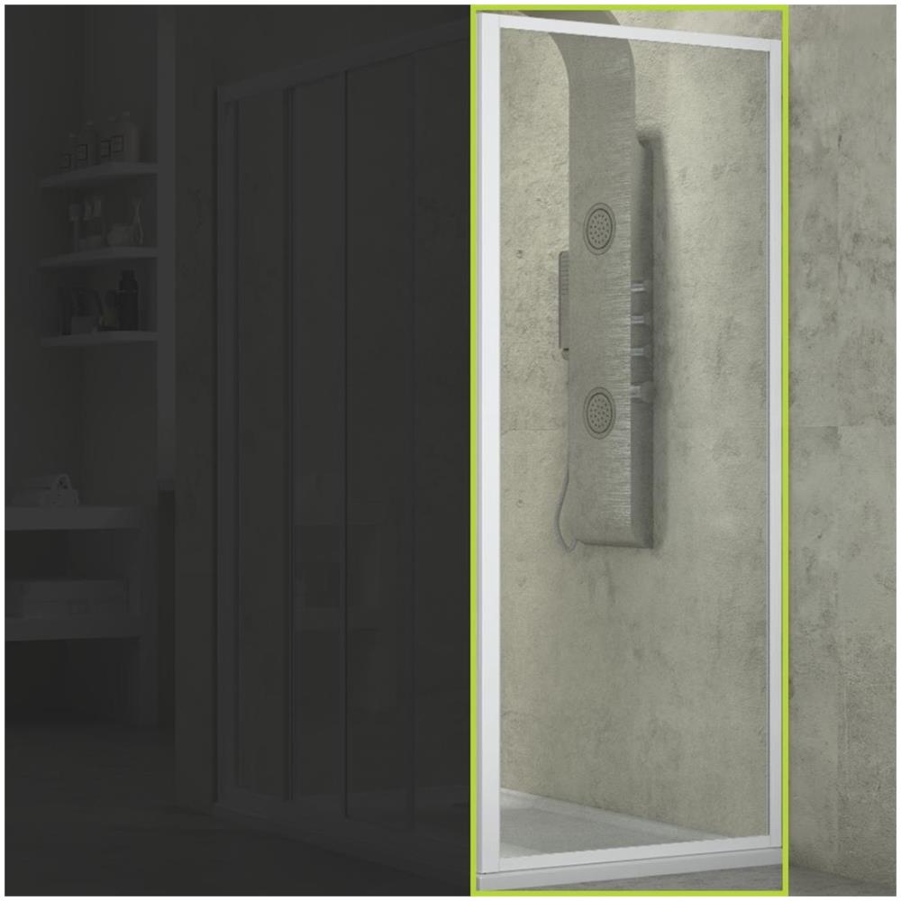 Lato Fisso Box Doccia Slide Adatto Per Porta Scorrevole Slide Cristallo Temprato *** Misure : 88-90,5xh185 Cm Trasparente - Foto 2