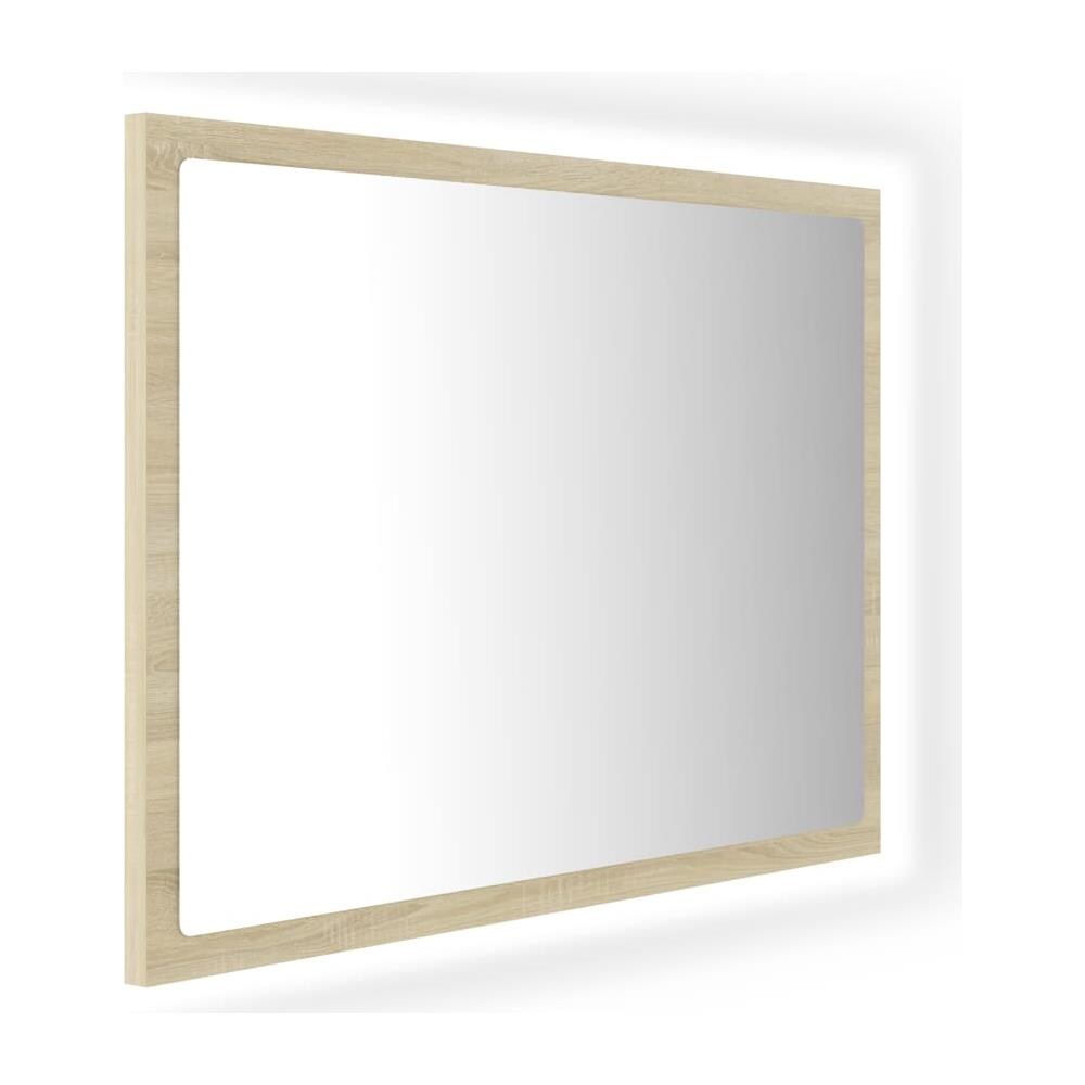 Specchio da Bagno LED Rovere Sonoma 60x8,5x37 cm in Acrilico - Foto 2