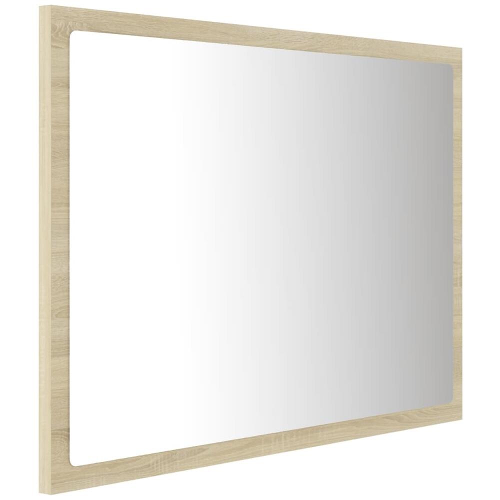 Specchio da Bagno LED Rovere Sonoma 60x8,5x37 cm in Acrilico - Foto 10