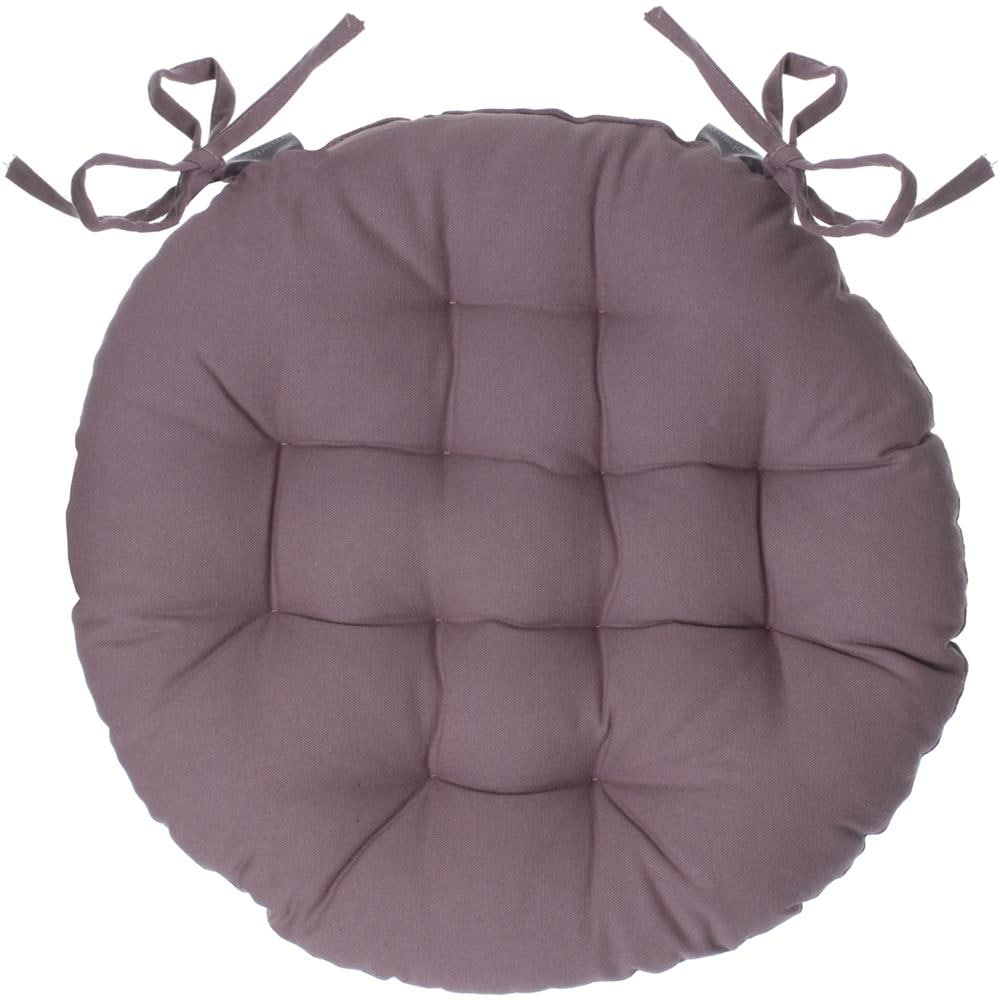 Cuscino Sedia 40 Cm Tinta Unita Taupe Marrone - Foto 1