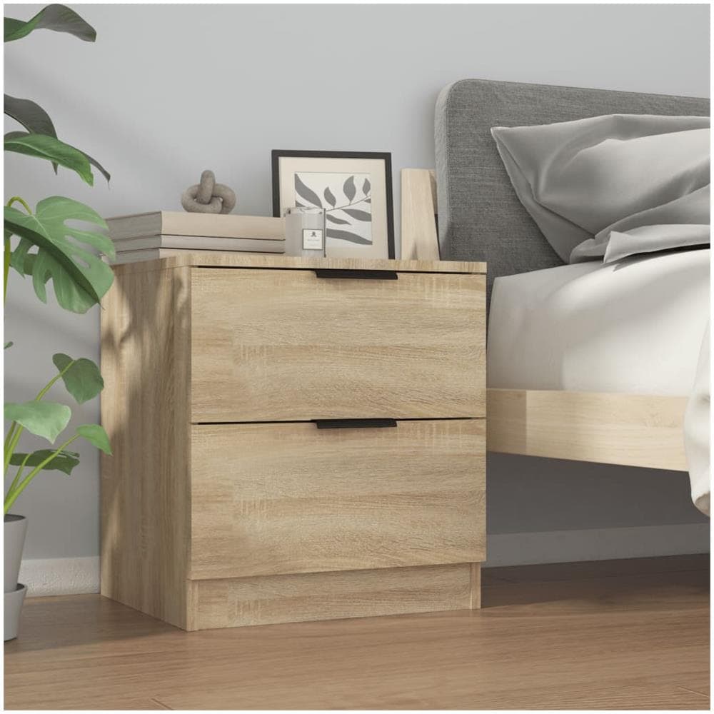 Comodini 2 Pz Rovere Sonoma In Legno Multistrato - Foto 7