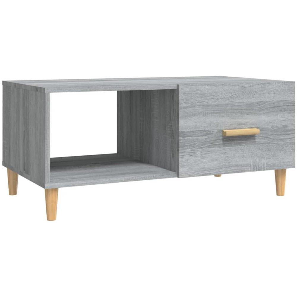 Tavolino Salotto Grigio Sonoma 89,5x50x40 Cm Legno Multistrato - Foto 1