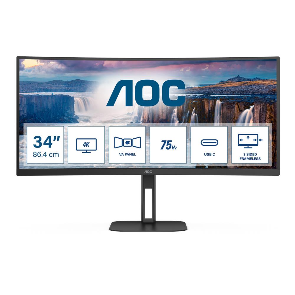 Monitor 34" LED VA Curvo Gaming CU34V5C 3440x1440 WQHD Tempo di Risposta 1 ms - Foto 3