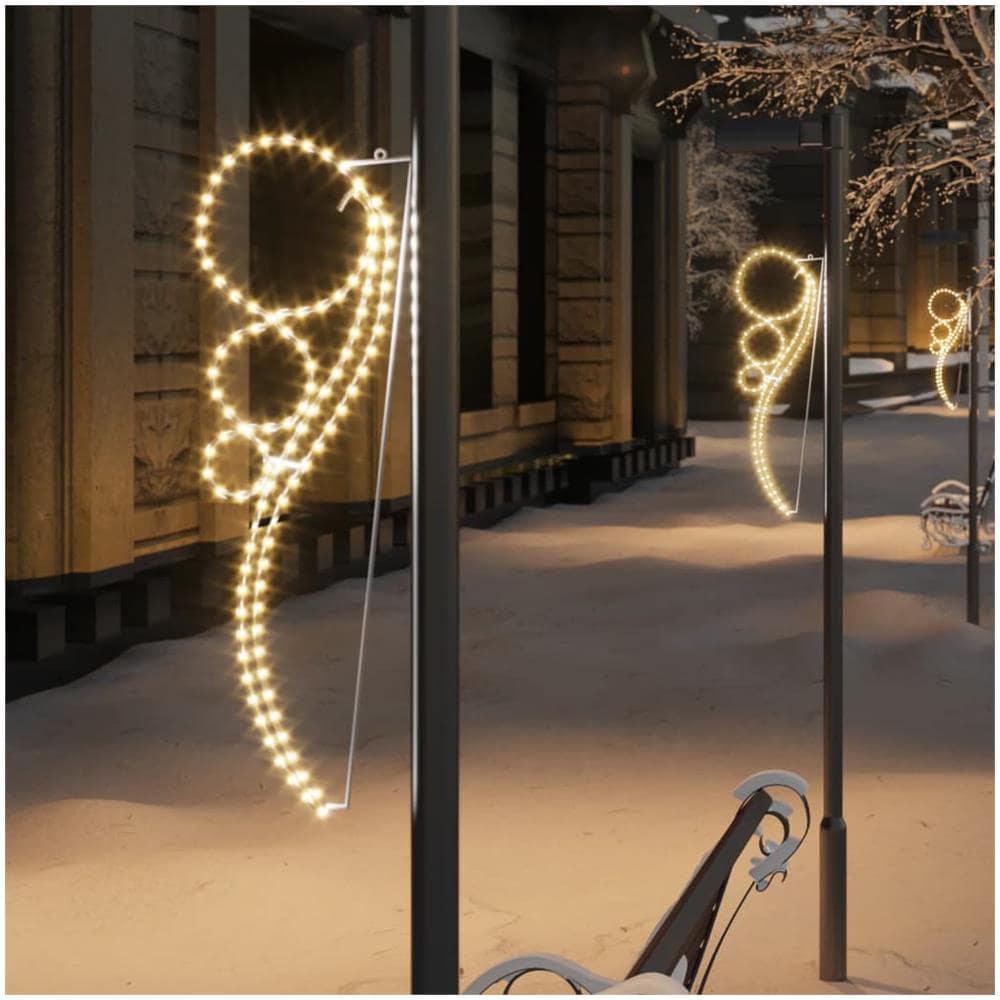 Stringhe Luci a Forma di Stella 4pz Bianco Caldo 111,5x35x4,5cm - Foto 1