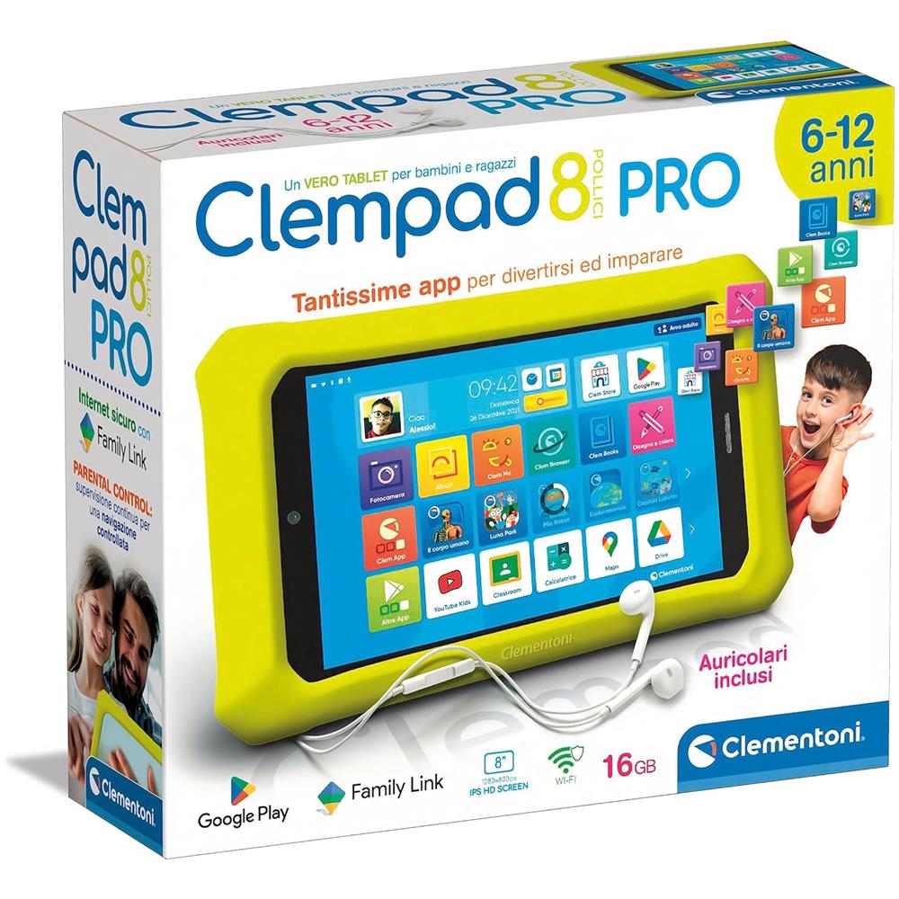 Clempad 8" PRO Tablet Bambini 6 - 12 Anni - Foto 2
