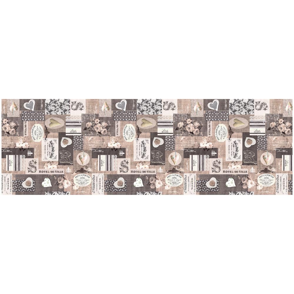 Tappeto Passatoia Antiscivolo Con Stampa Digitale Dis. Couture Paris 50x320 Heart&roses - Foto 2