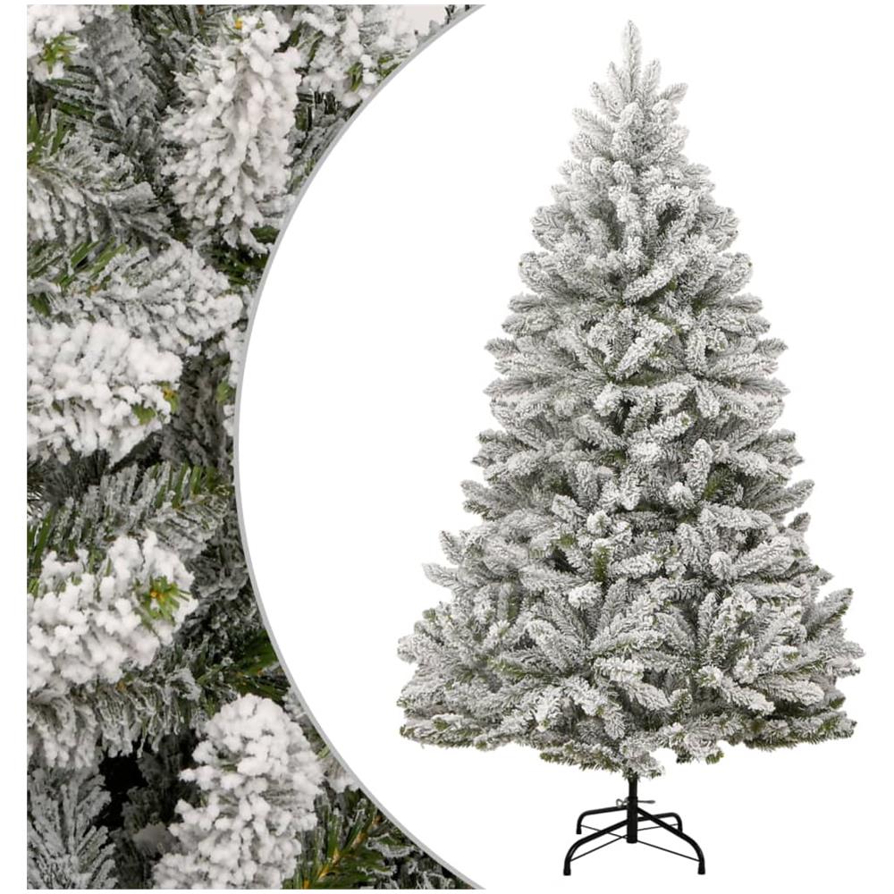 Albero Natale Artificiale Incernierato Con Neve Fioccata 300 Cm - Foto 1
