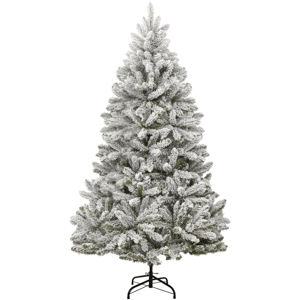Albero Natale Artificiale Incernierato Con Neve Fioccata 300 Cm - Foto 2