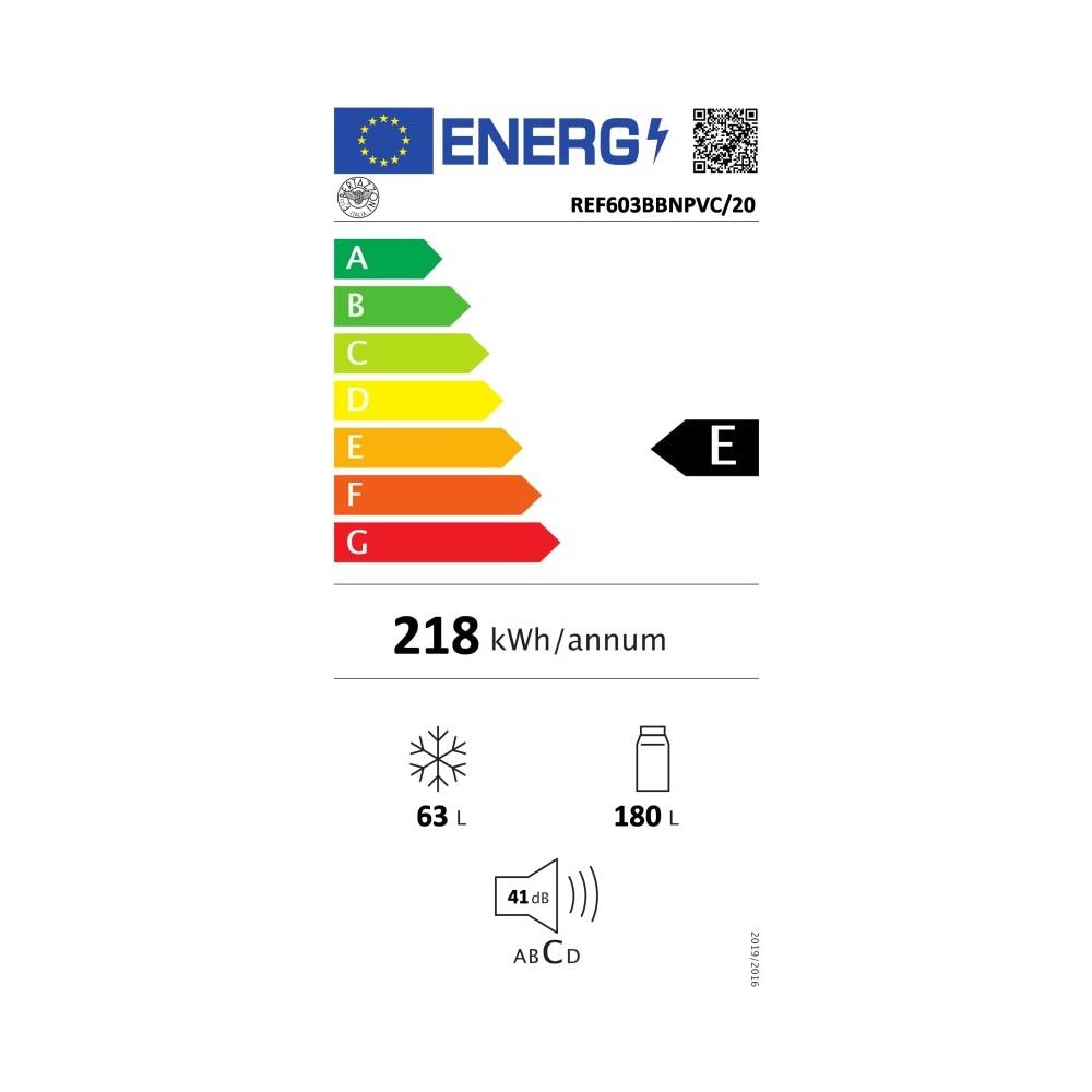Frigorifero Combinato REF603BBNPVC / 20 Total No Frost Active Oxygen Classe E Capacità Netta 180L Litri Colore Bianco - Foto 2
