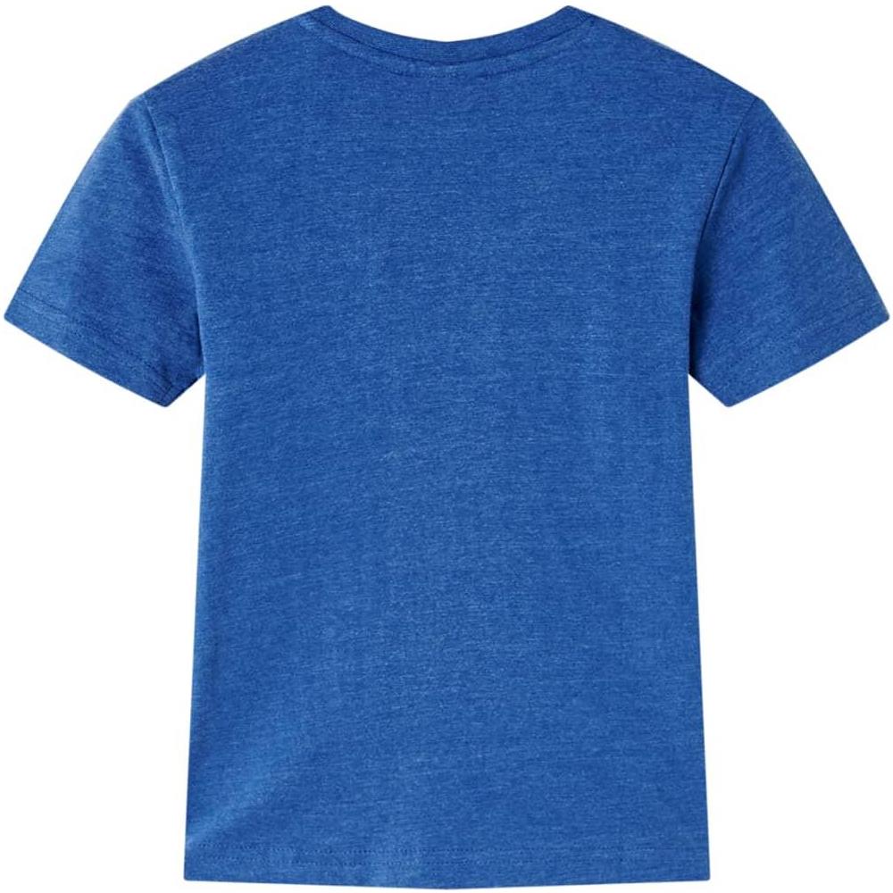 Maglietta da Bambino Blu Scuro Mélange 128 - Foto 2