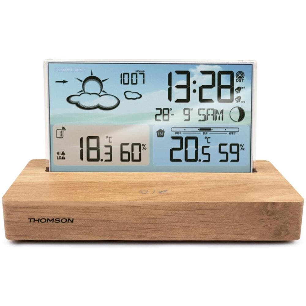 RADIOSVEGLIA LEGNO CON STAZIONE METEO - Foto 1