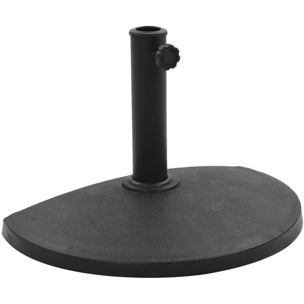 Base Per Parasole Semicircolare In Poliresina 9 Kg Nero - Foto 1
