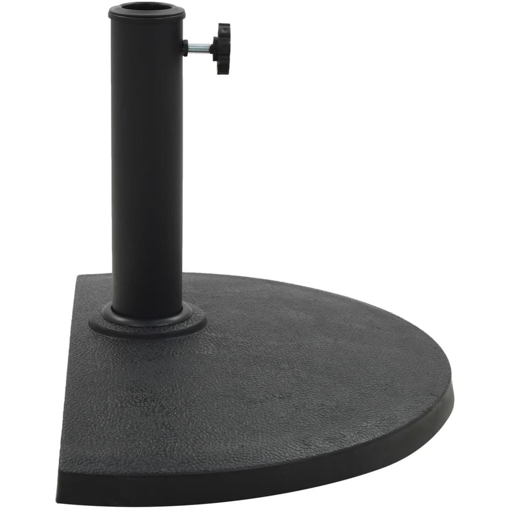 Base Per Parasole Semicircolare In Poliresina 9 Kg Nero - Foto 2
