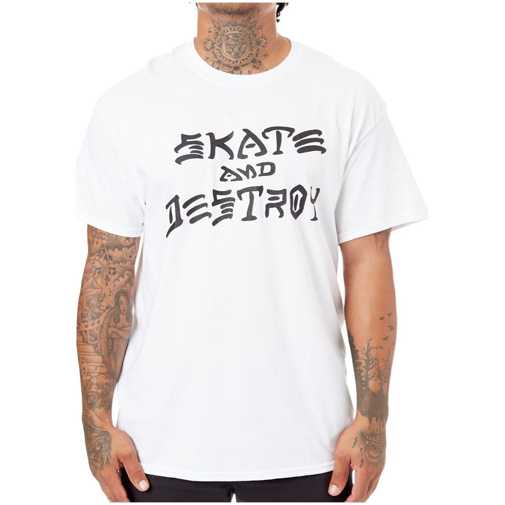 T-shirt Skate And Destroy Bianco (m, Bianco) - Foto 2