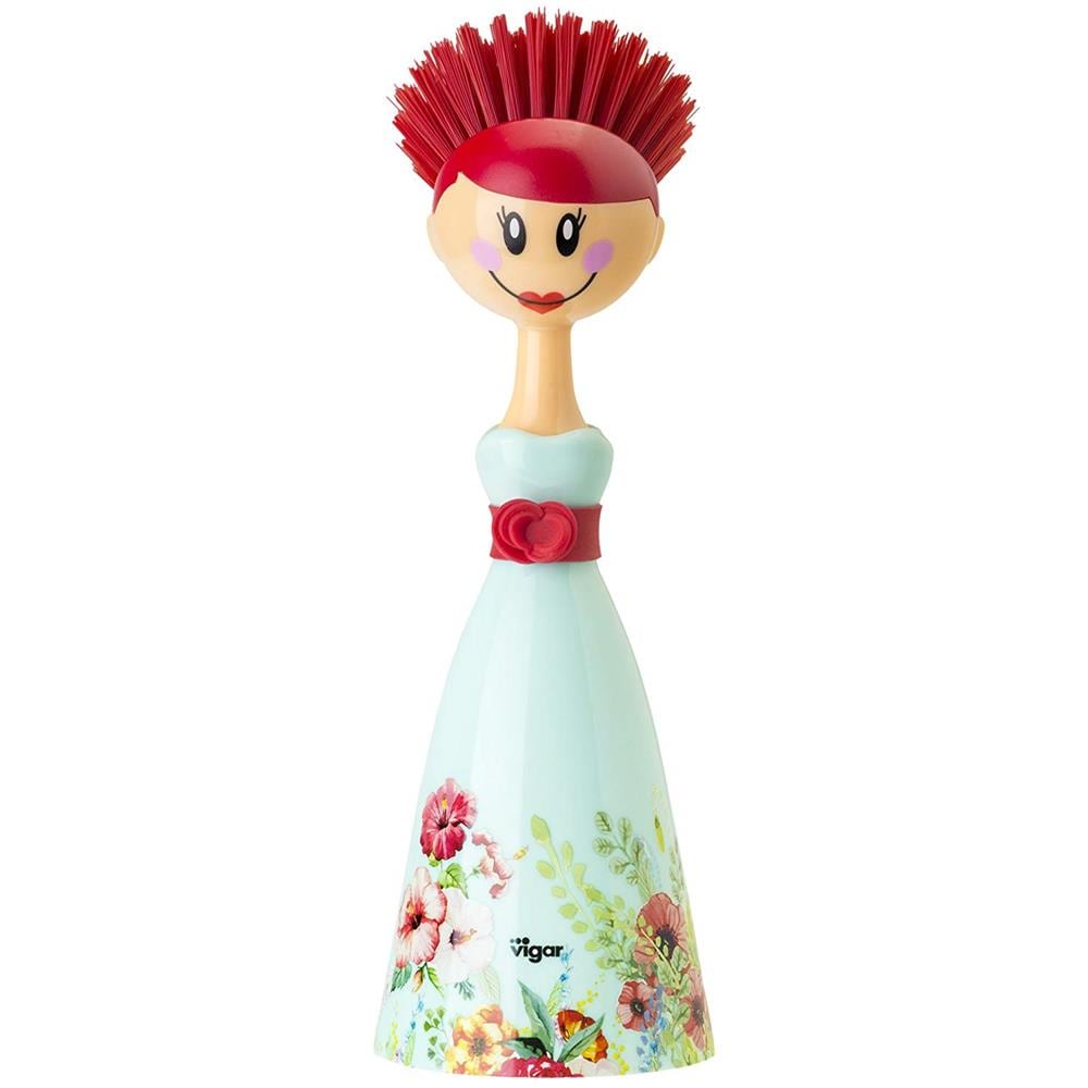 Dollsspazzola Per Piatti, In Plastica, Colore: Blu E Rosa - Foto 1