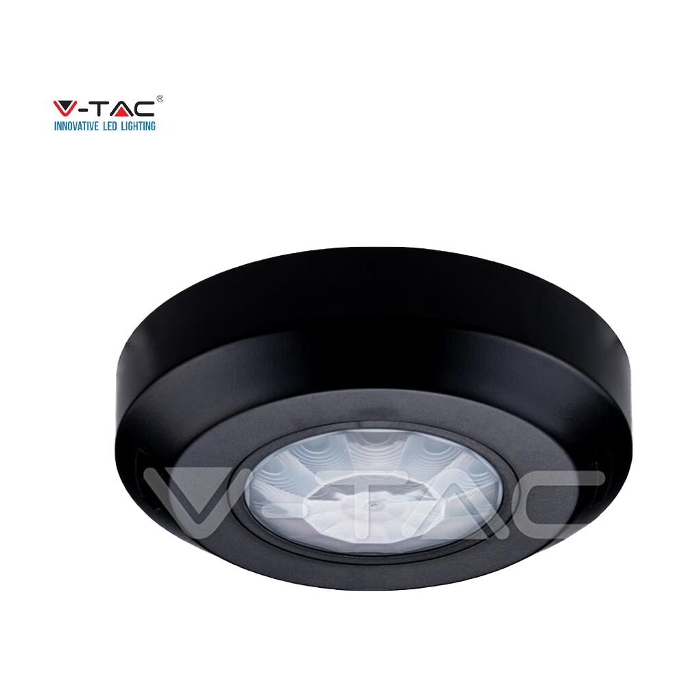 V-tac Vt-8091 Sensore Di Movimento Da Soffitto A Infrarossi Ir + Crepuscolare Colore Nero Ip20 - Sku 6607 - Foto 2