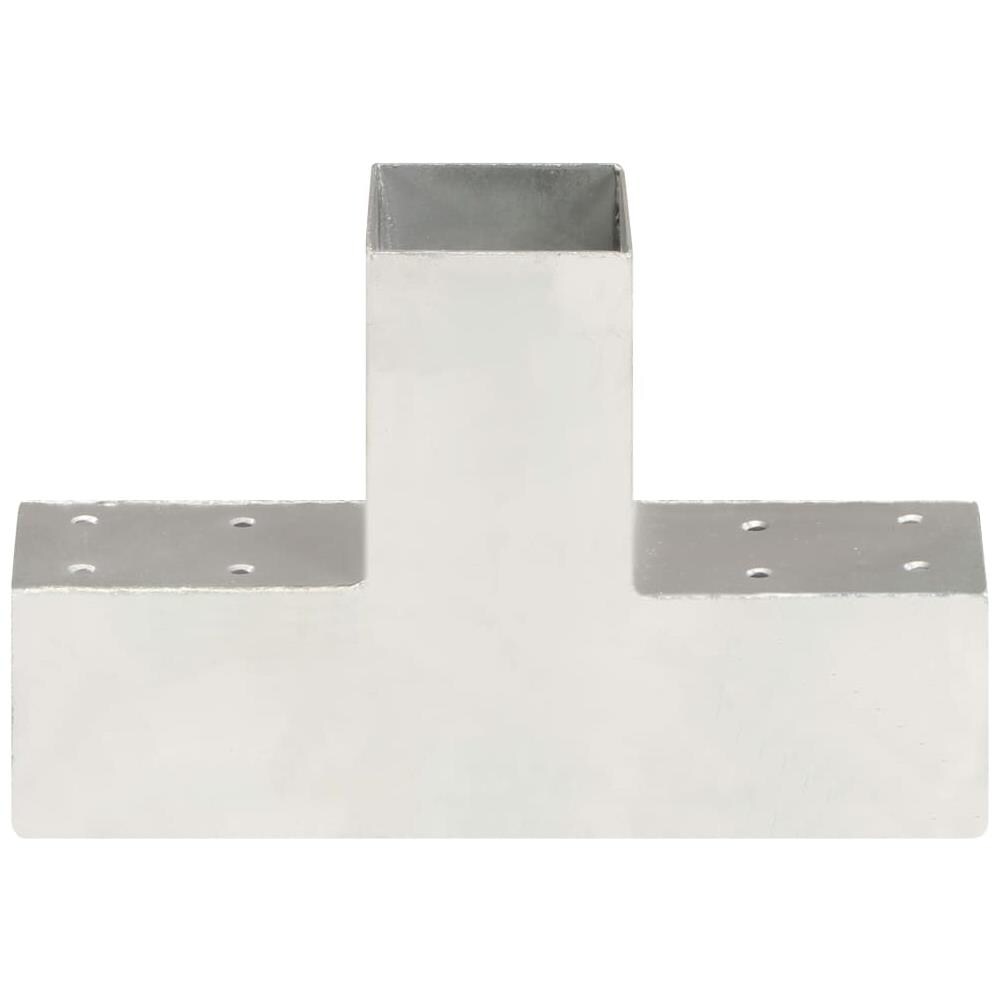 Connettore Per Pali A Forma Di T In Metallo Zincato 71x71 Mm - Foto 2