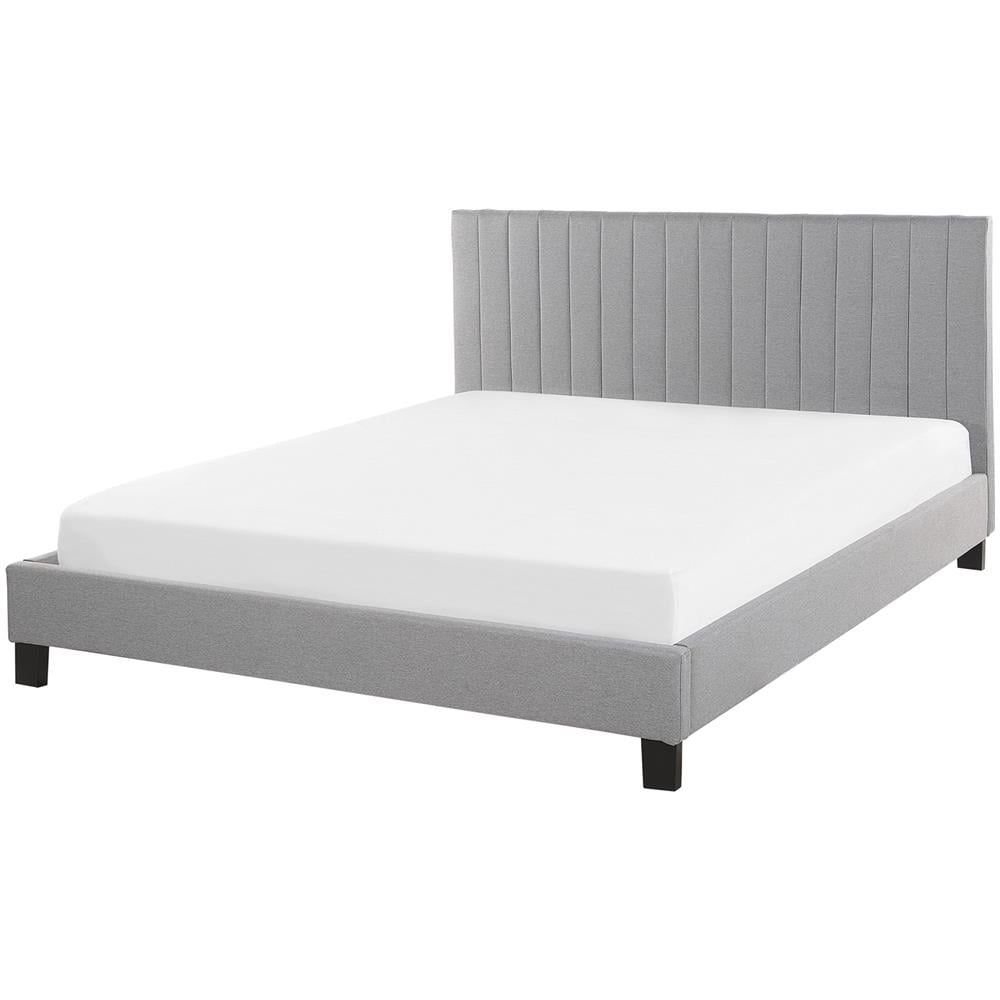 Letto Matrimoniale 160 X 200 Cm Grigio Chiaro Poitiers - Foto 1