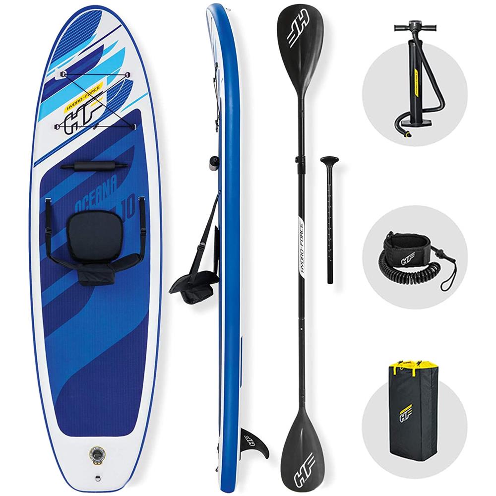 Bestway Sup Allround Board Set, Oceana 65350, 305 X 84 X 12 Cm, Con Sedile Per Kayak E Pagaia - Foto 1