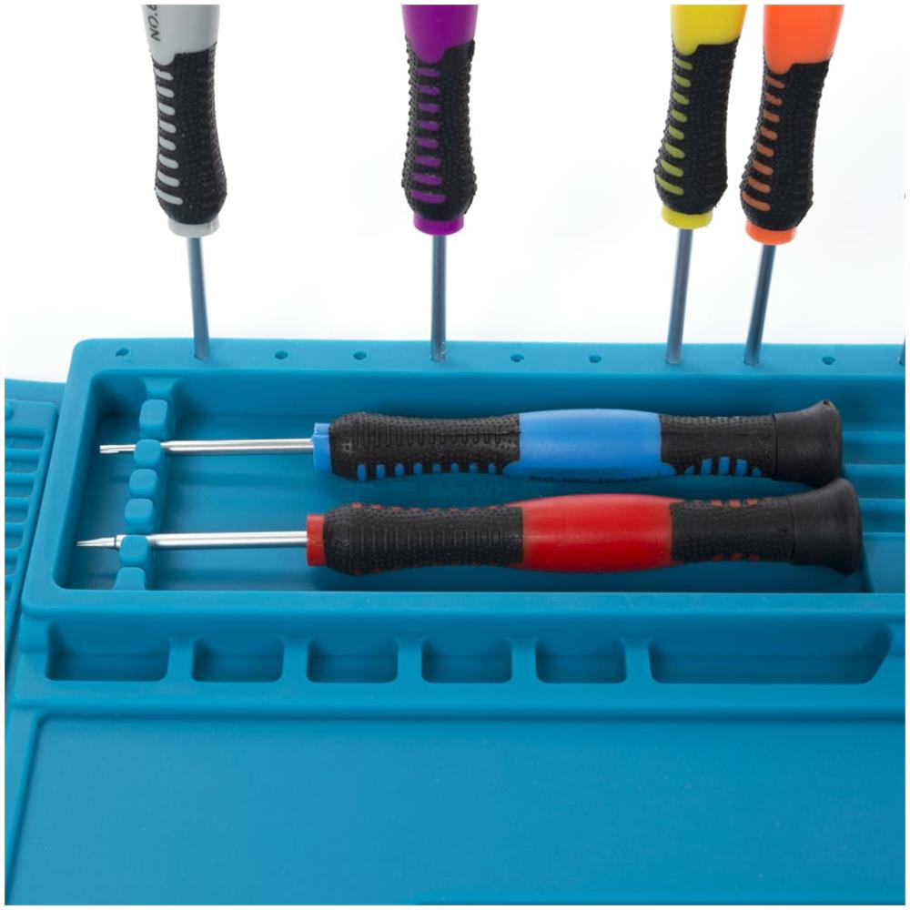 Tappeto per Saldatura in Silicone 45x30 cm Blu - Foto 2