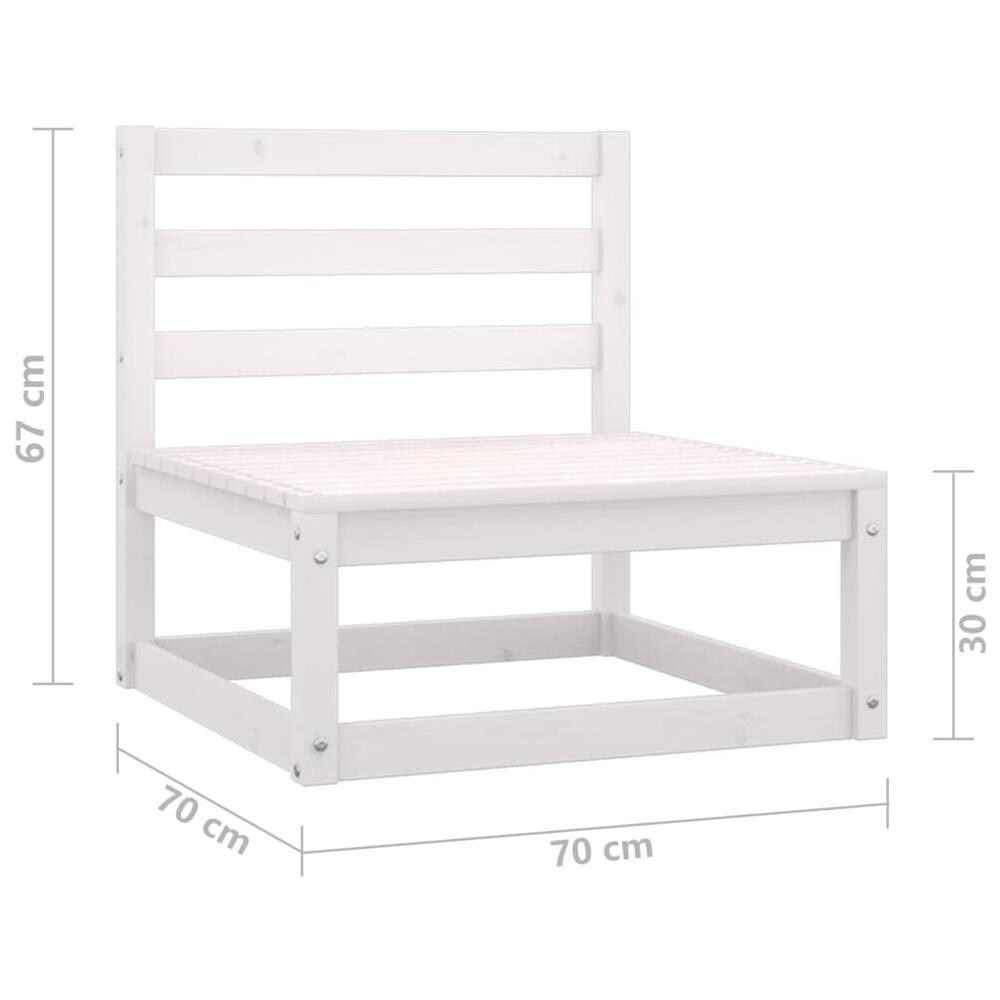 Set Divani Da Giardino 7 Pz Con Cuscini Legno Massello Di Pino - Foto 14