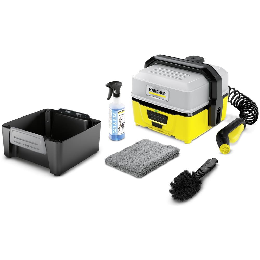 Kärcher OC 3 + Bike idropulitrice Compatta Batteria Nero, Giallo 120 l / h - Foto 1