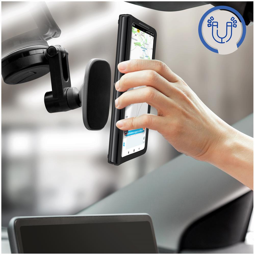 Cover Samsung Galaxy Z Fold 3 Bimateriale Anello Supporto Metallico Nera - Foto 5